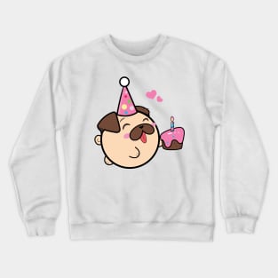 Doopy the Pug Puppy - Birthday Crewneck Sweatshirt